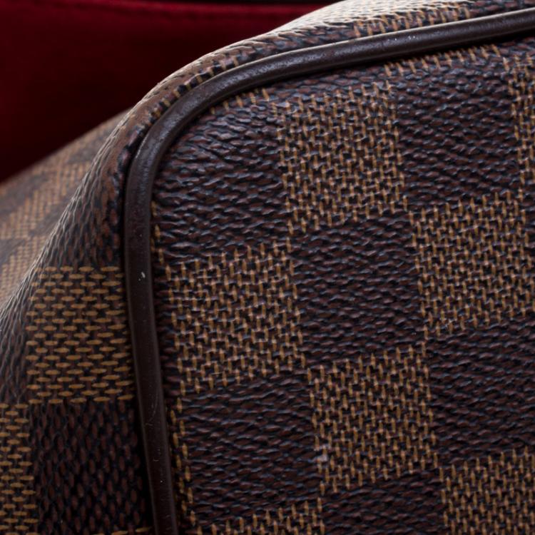 Pre Owned Louis Vuitton Damier Ebene Canvas Bergamo MM Bag