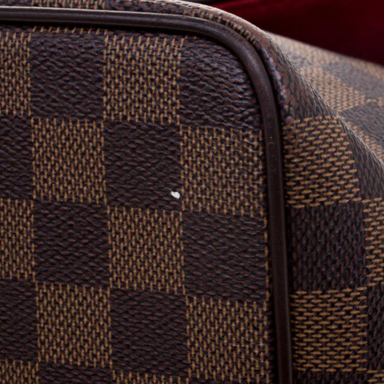 Pre Owned Louis Vuitton Damier Ebene Canvas Bergamo MM Bag