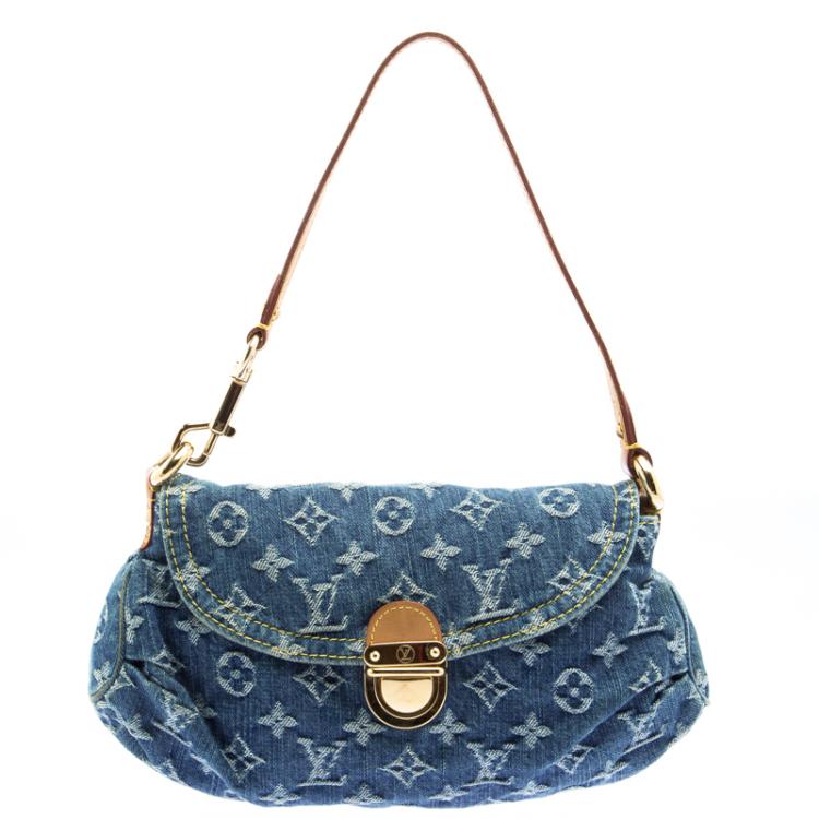 Louis Vuitton Blue Monogram Denim Mini Pleaty Bag Louis Vuitton