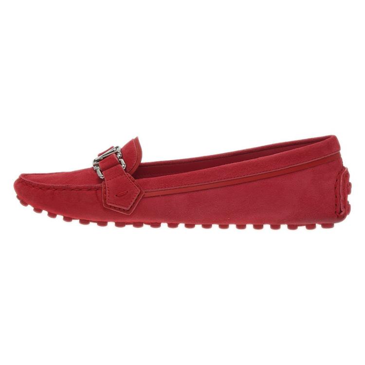 Louis Vuitton Red Loafers Women