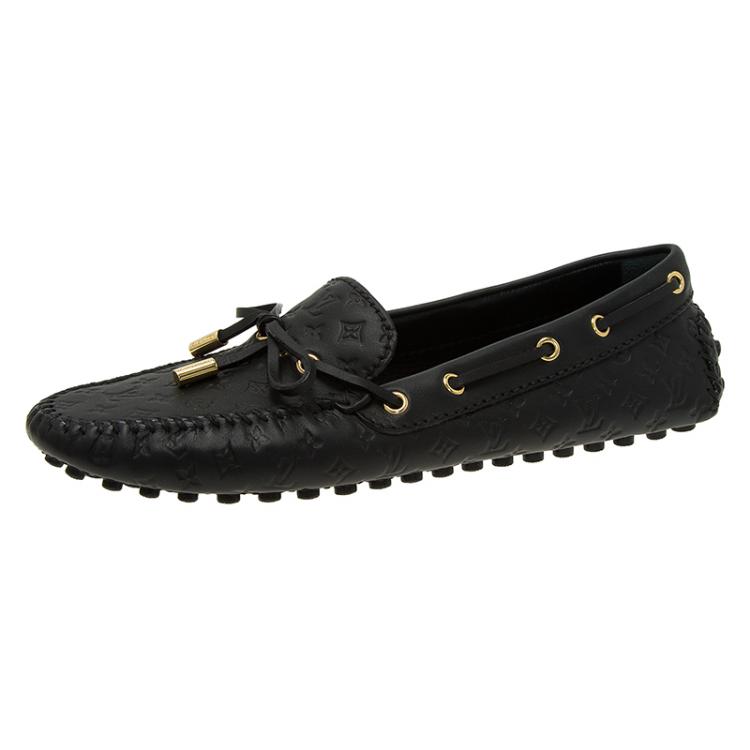 Louis Vuitton Lv woman shoes leather loafers