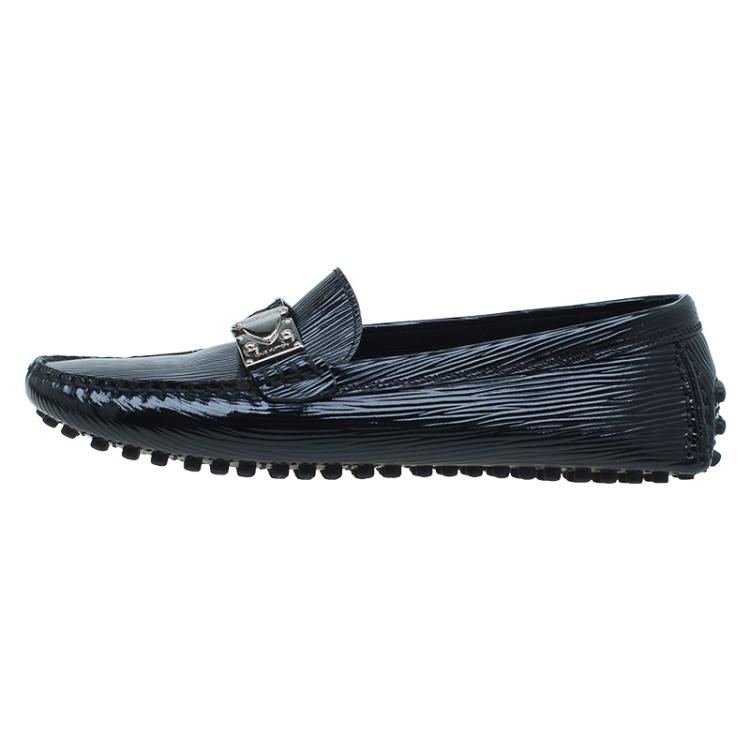 Louis Vuitton Louis Vuitton Black Epi Leather Slip On Shoes