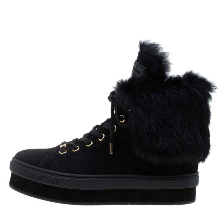 louis vuitton boots with fur