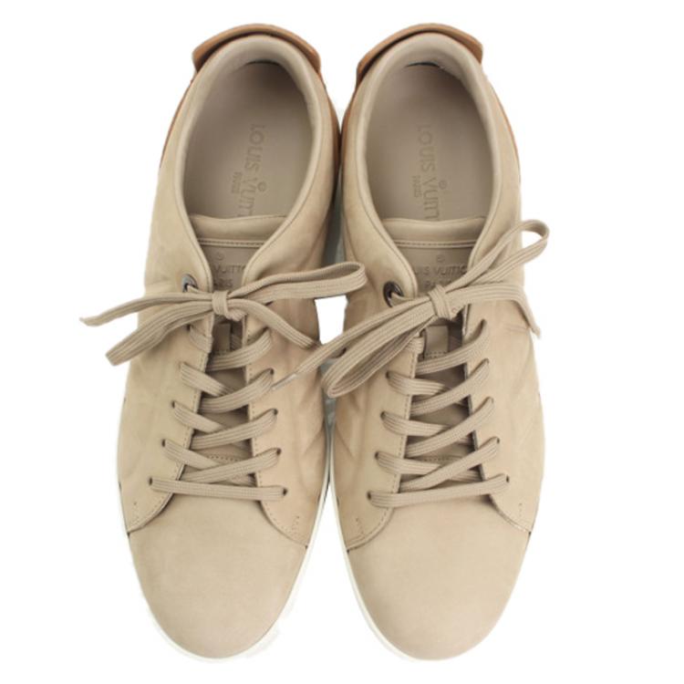 Louis Vuitton Pink/Beige Monogram Mini Lin Canvas and Leather Low Top  Sneakers Size 38 Louis Vuitton