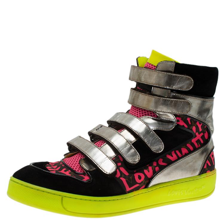 Louis Vuitton Neon Graffiti Stephen Sprouse High Top Sneakers Size