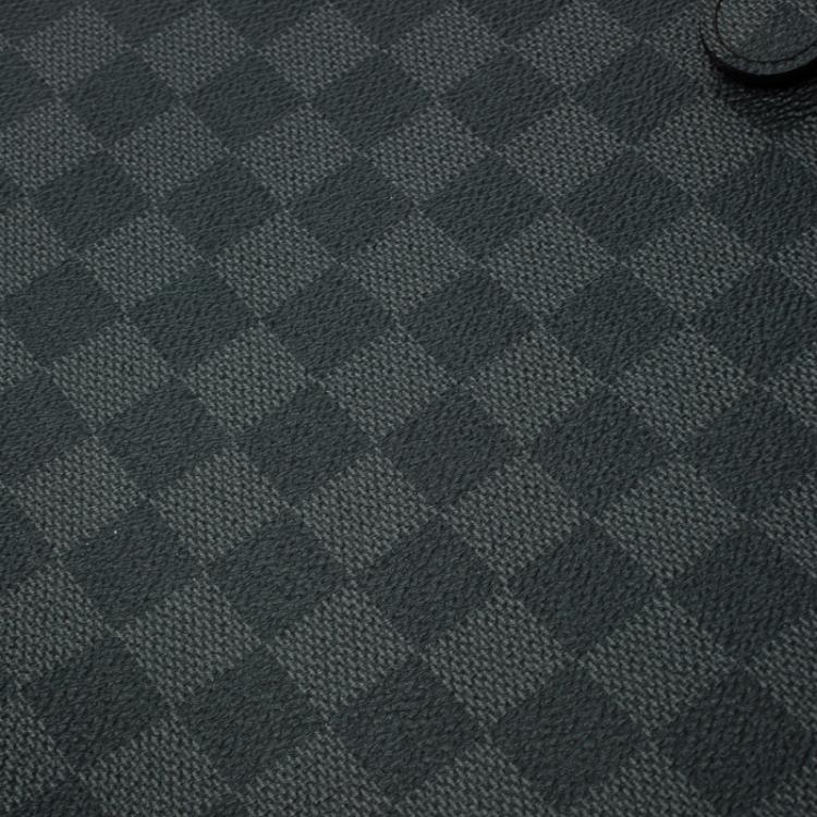 Pre Owned Louis Vuitton Damier Graphite Large Agenda Cover