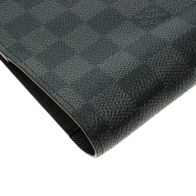 Pre Owned Louis Vuitton Damier Graphite Large Agenda Cover