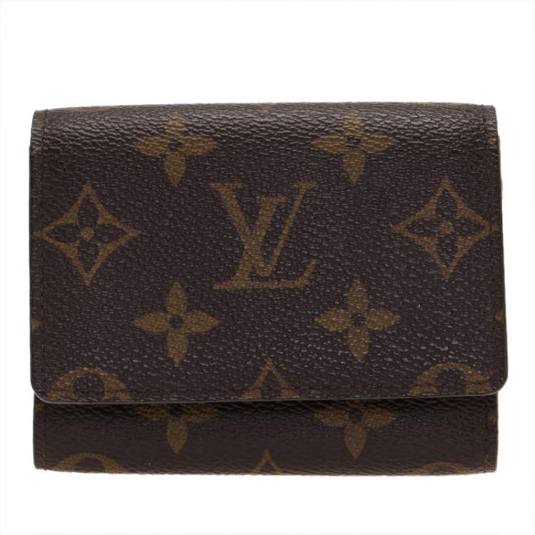 Pre Owned Louis Vuitton Monogram Canvas Business Card Holder 