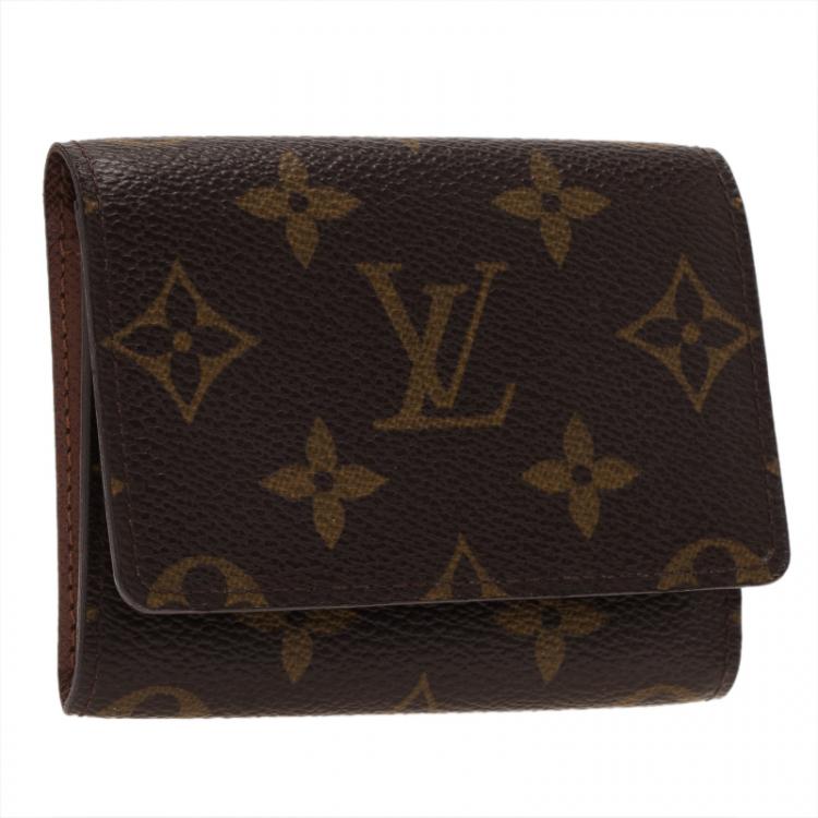 Pre Owned Louis Vuitton Monogram Canvas Business Card Holder 