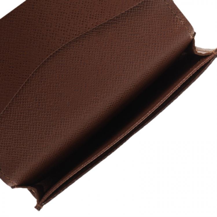 Pre Owned Louis Vuitton Monogram Canvas Business Card Holder 