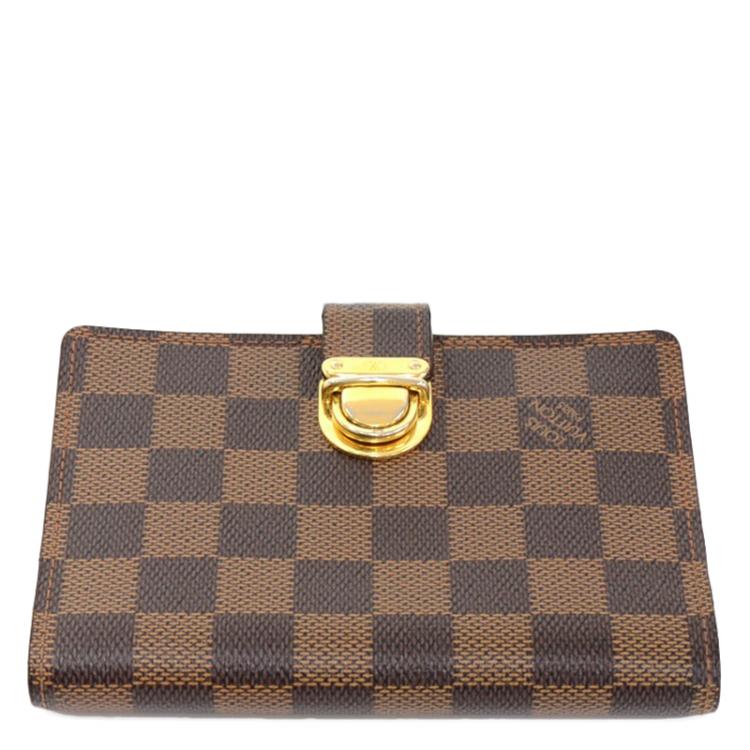 Pre Owned Louis Vuitton Damier Ebene Small Ring Agenda