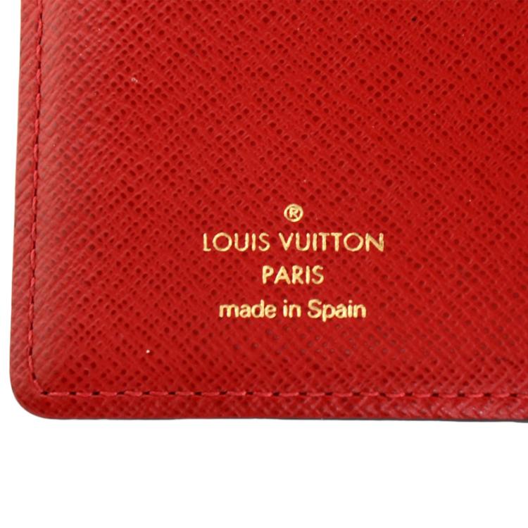Pre Owned Louis Vuitton Damier Ebene Small Ring Agenda