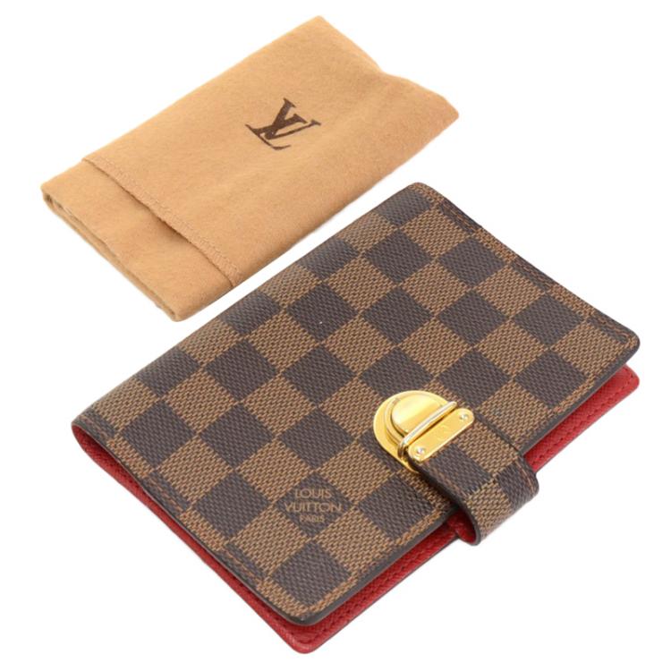 Pre Owned Louis Vuitton Damier Ebene Small Ring Agenda