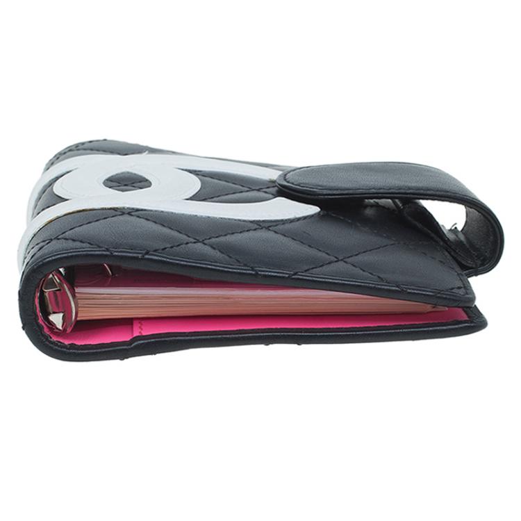 Pre Owned Chanel Black Quilted Leather Cambon Agenda Cover