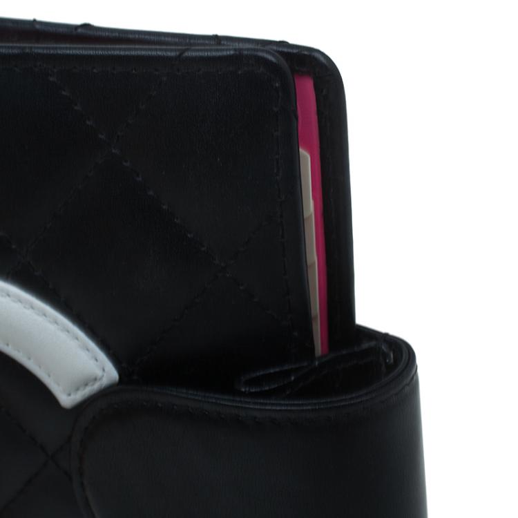 Pre Owned Chanel Black Quilted Leather Cambon Agenda Cover