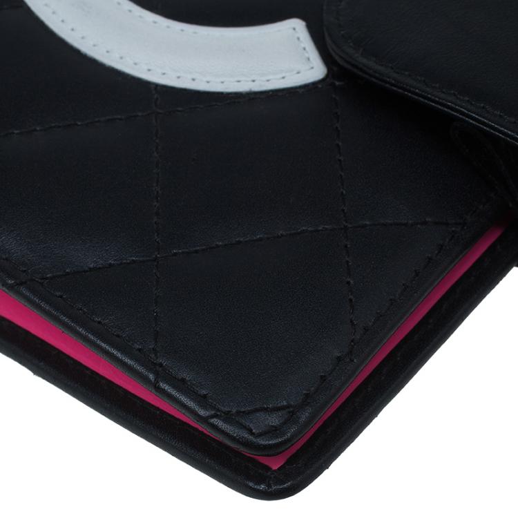 Pre Owned Chanel Black Quilted Leather Cambon Agenda Cover