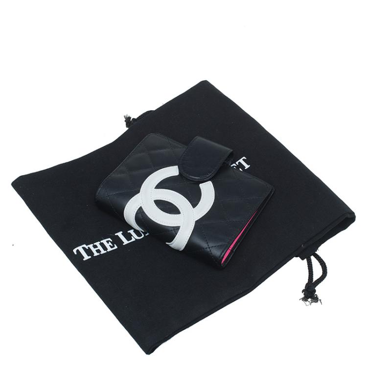 Pre Owned Chanel Black Quilted Leather Cambon Agenda Cover