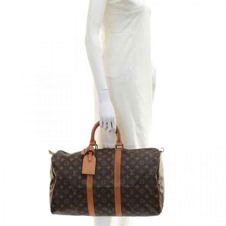 Pre Owned Louis Vuitton Monogram Canvas Keepall 45