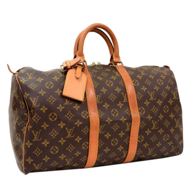 Pre Owned Louis Vuitton Monogram Canvas Keepall 45