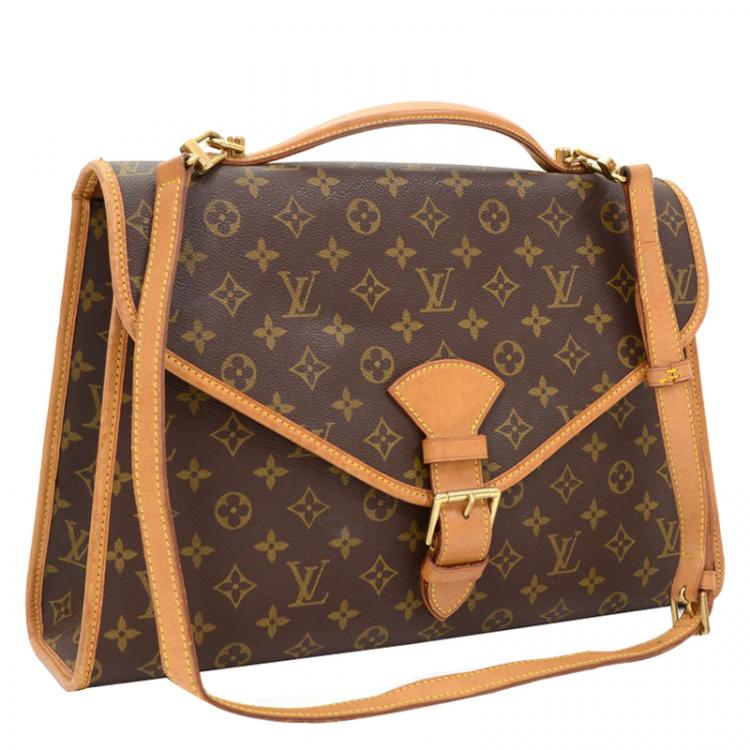 Pre Owned Louis Vuitton Monogram Canvas Beverly Briefcase GM