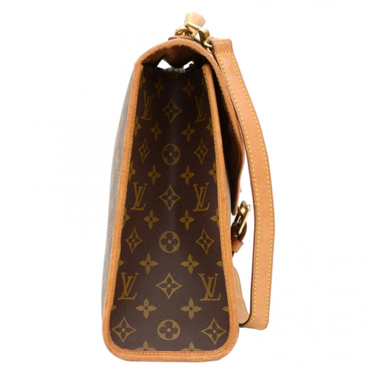 Pre Owned Louis Vuitton Monogram Canvas Beverly Briefcase GM