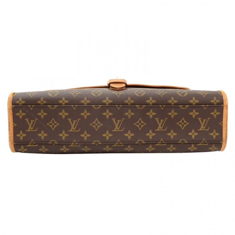 Pre Owned Louis Vuitton Monogram Canvas Beverly Briefcase GM