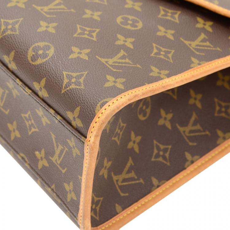 Pre Owned Louis Vuitton Monogram Canvas Beverly Briefcase GM