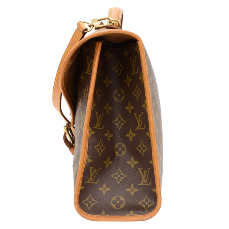 Pre Owned Louis Vuitton Monogram Canvas Beverly Briefcase GM