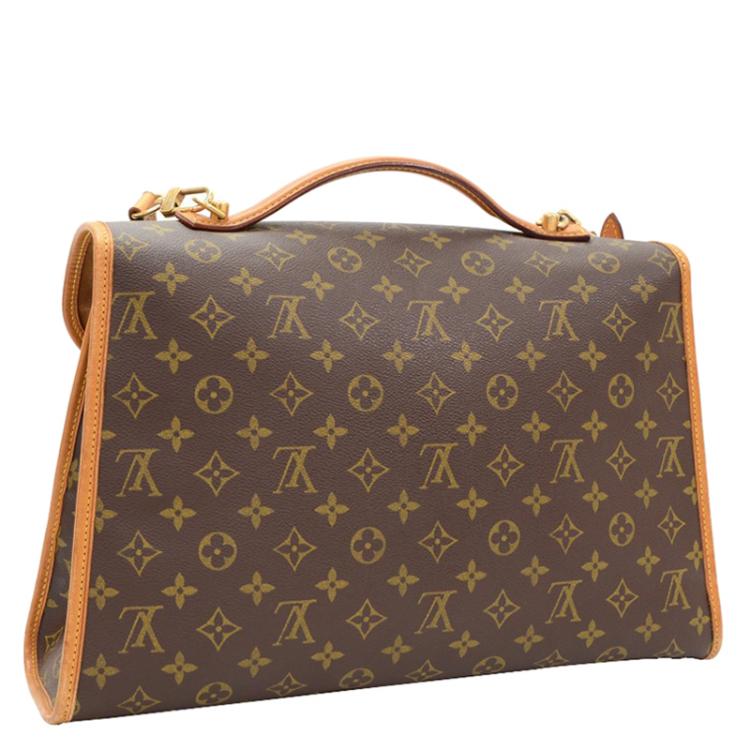 Pre Owned Louis Vuitton Monogram Canvas Beverly Briefcase GM