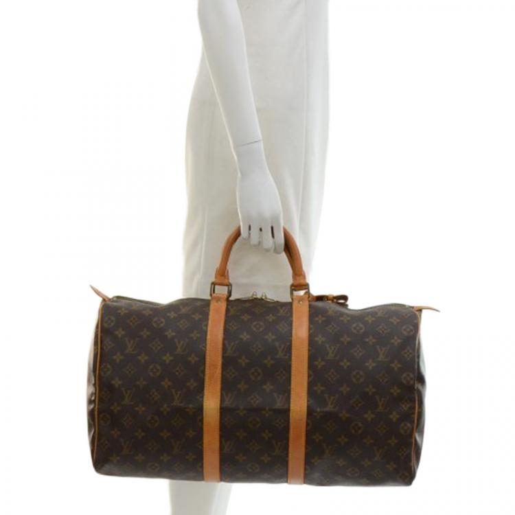 Pre Owned Louis Vuitton Monogram Canvas Keepall 50