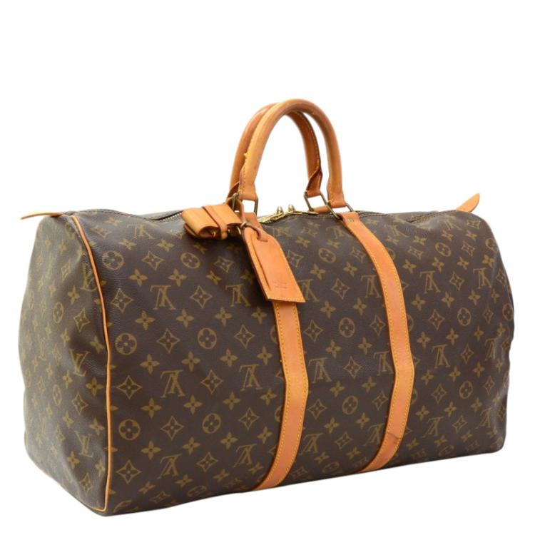 Pre Owned Louis Vuitton Monogram Canvas Keepall 50