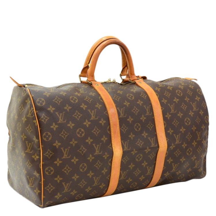 Pre Owned Louis Vuitton Monogram Canvas Keepall 50
