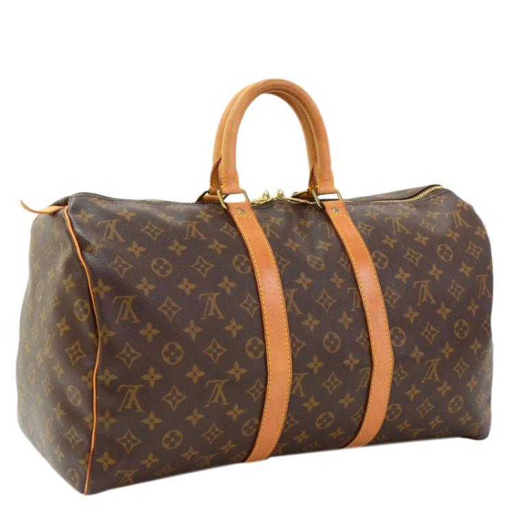 Pre Owned Louis Vuitton Monogram Canvas Keepall 45