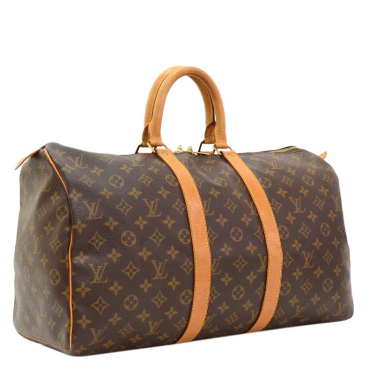 Pre Owned Louis Vuitton Monogram Canvas Keepall 45