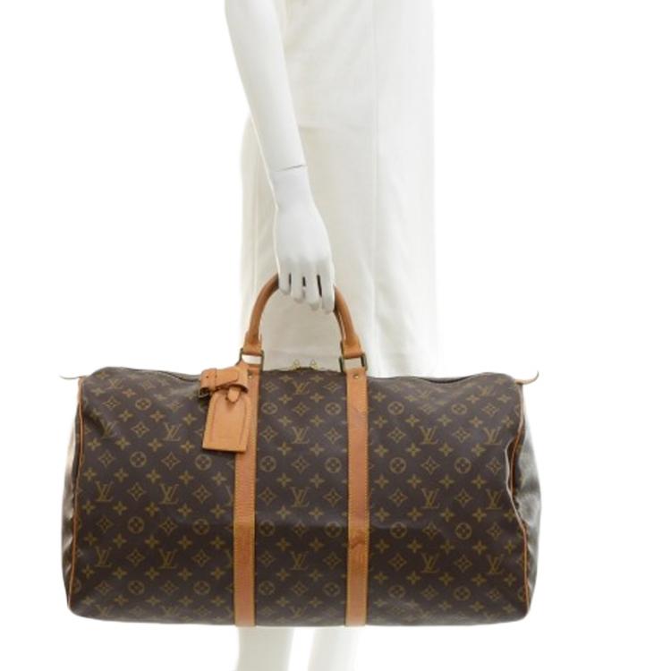 مملوكة مسبقًا Louis Vuitton Monogram Canvas Keepall 55