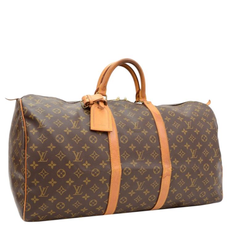 مملوكة مسبقًا Louis Vuitton Monogram Canvas Keepall 55