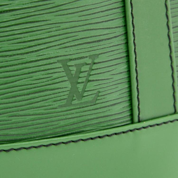 Pre Owned Louis Vuitton Borneo Green Epi Leather Randonnee Backpack GM