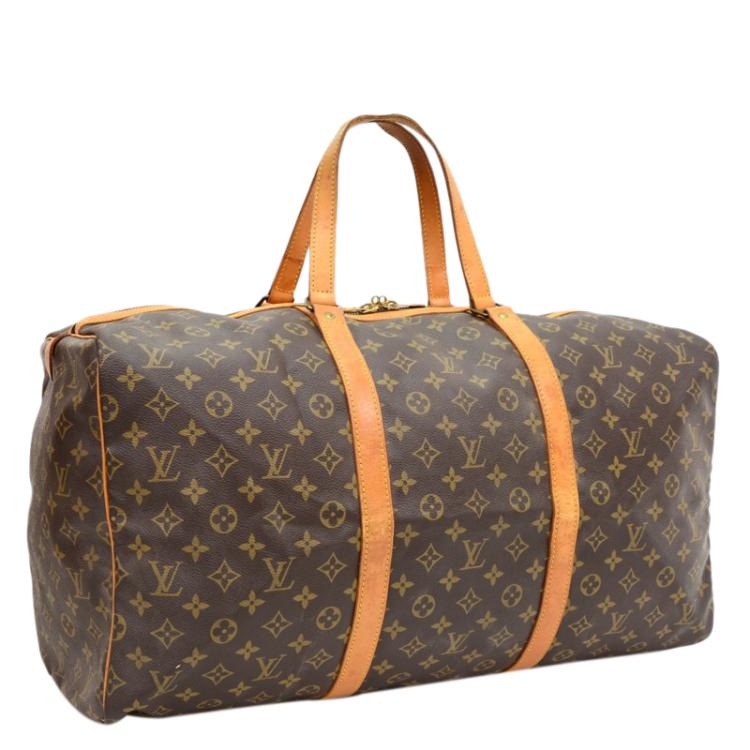 Pre Owned Louis Vuitton Monogram Canvas Sac Souple Travel Bag 55