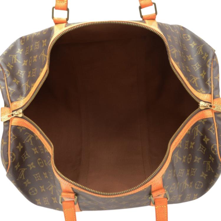 Pre Owned Louis Vuitton Monogram Canvas Sac Souple Travel Bag 55