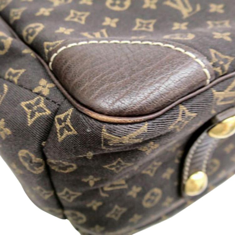 Pre Owned Louis Vuitton Ebene Monogram Mini Lin Sac A Langer Diaper Bag