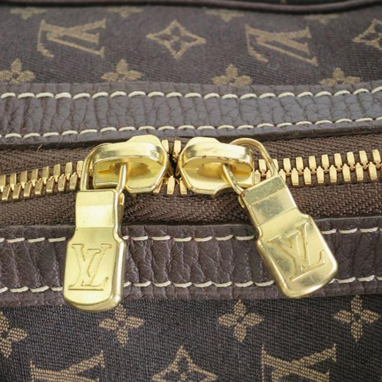 Pre Owned Louis Vuitton Ebene Monogram Mini Lin Sac A Langer Diaper Bag