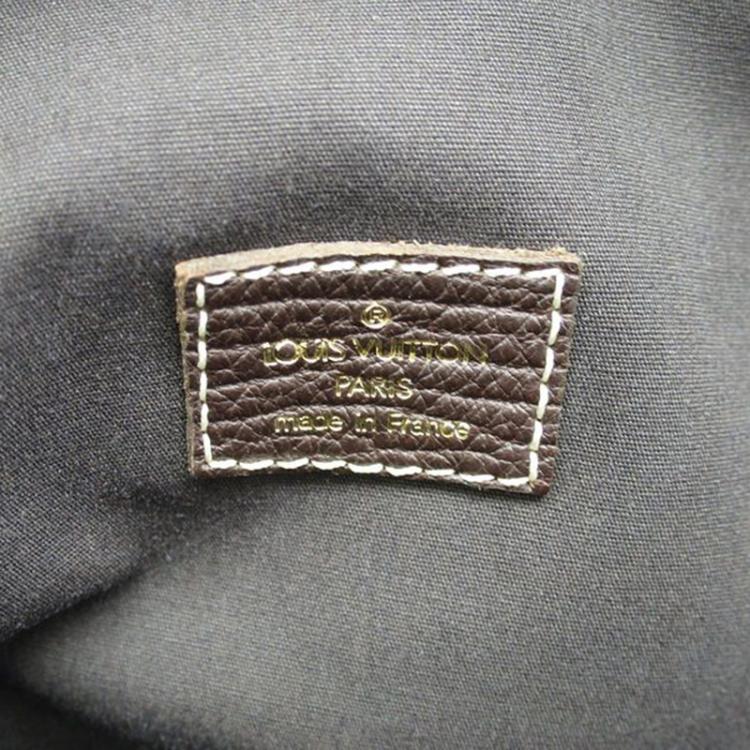 Pre Owned Louis Vuitton Ebene Monogram Mini Lin Sac A Langer Diaper Bag