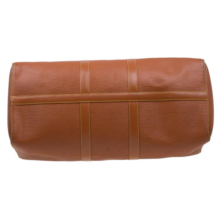 مملوكة مسبقًا Louis Vuitton Cipango Gold Epi Leather Keepall 45