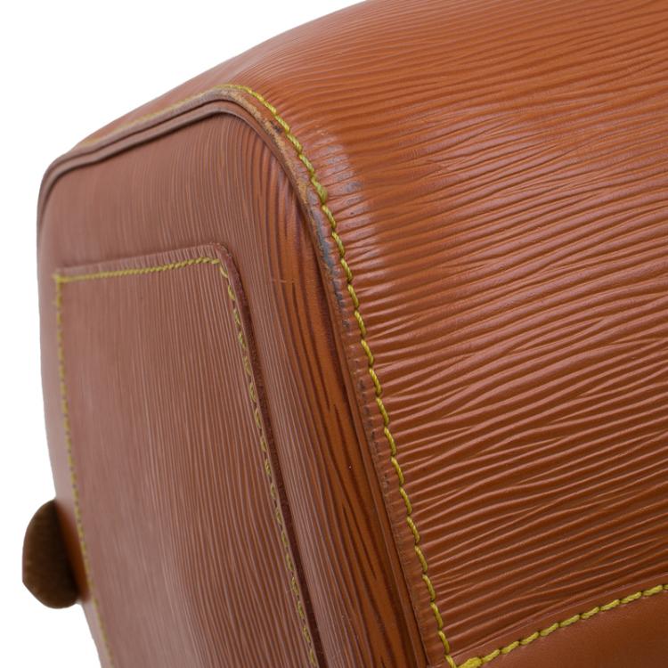 مملوكة مسبقًا Louis Vuitton Cipango Gold Epi Leather Keepall 45
