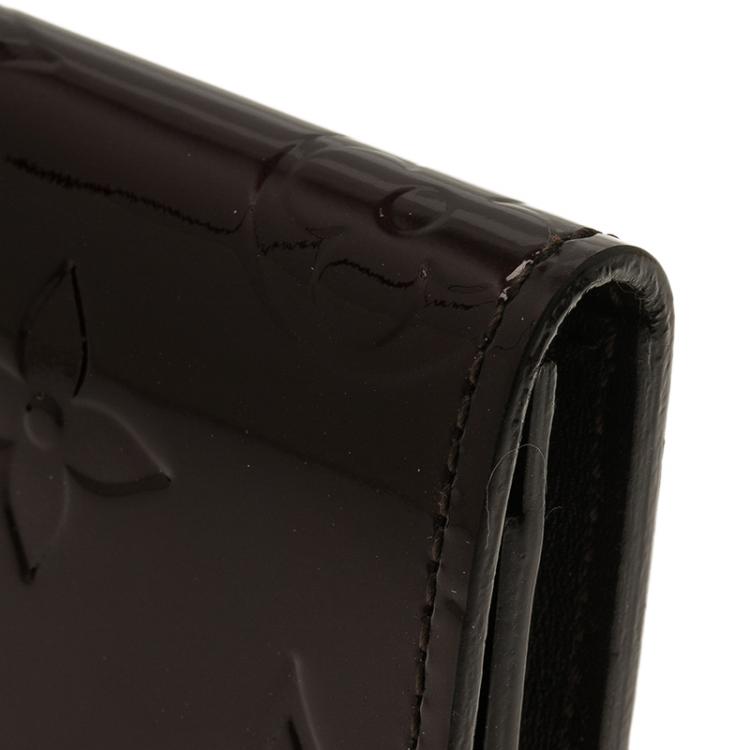 Pre Owned Louis Vuitton Amarante Monogram Business Card Holder