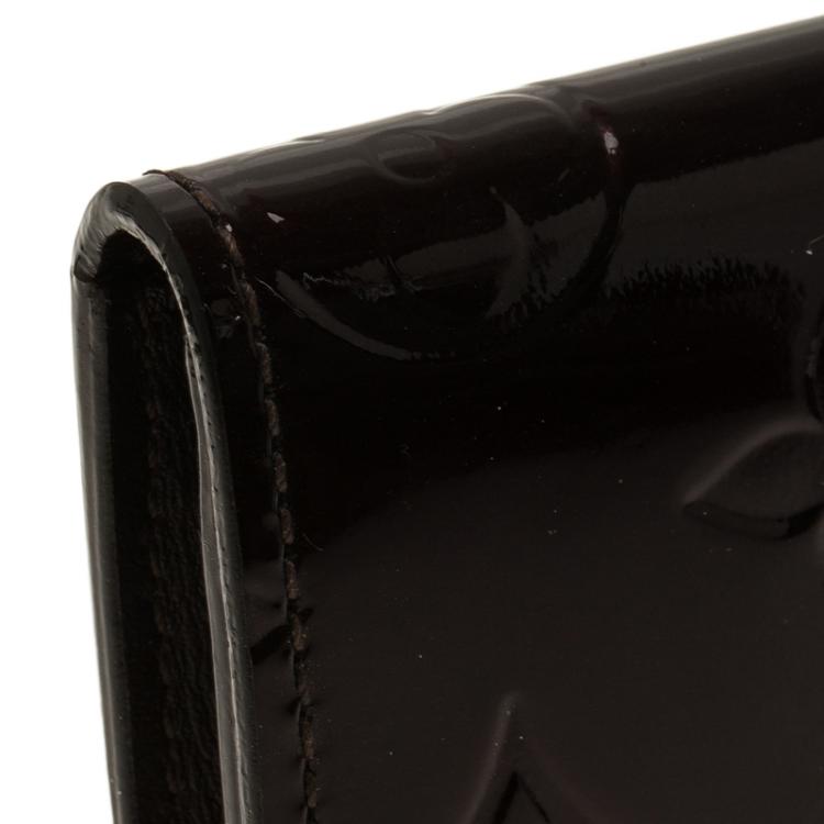 Pre Owned Louis Vuitton Amarante Monogram Business Card Holder