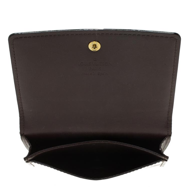 Pre Owned Louis Vuitton Amarante Monogram Business Card Holder