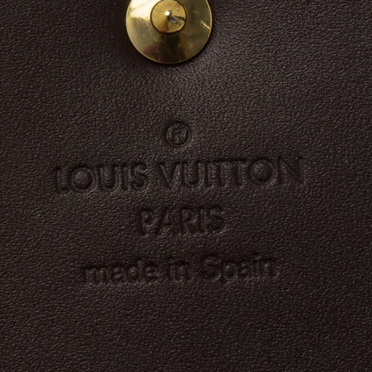 Pre Owned Louis Vuitton Amarante Monogram Business Card Holder