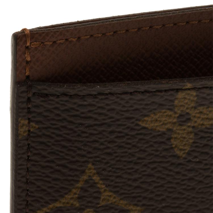 Pre Owned Louis Vuitton Monogram Canvas Card Holder