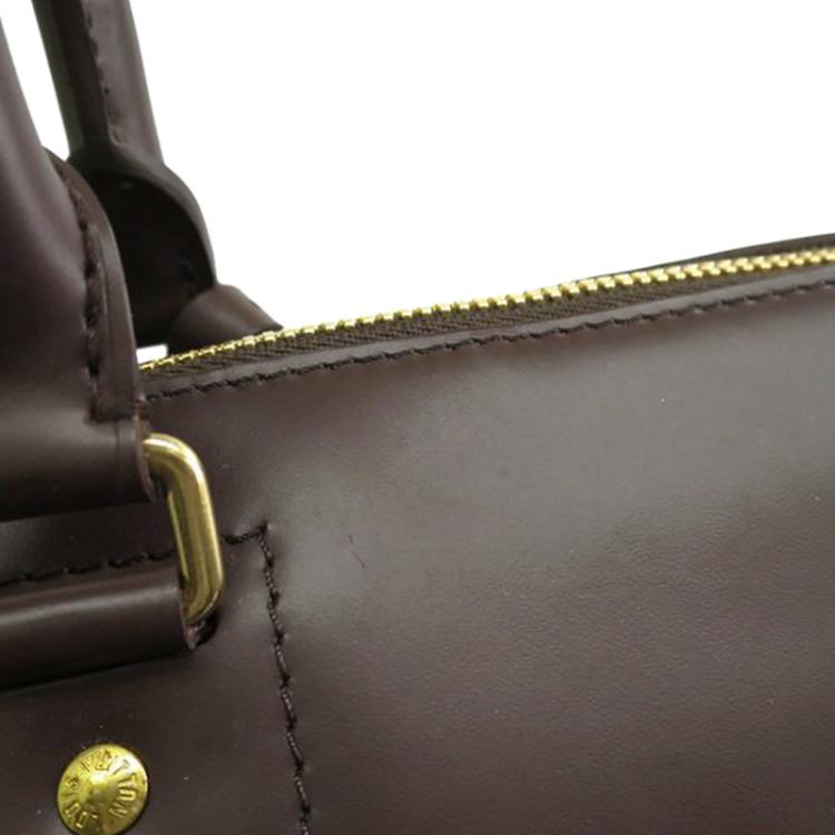 Pre Owned Louis Vuitton Damier Ebene Canvas Greenwich GM Bag